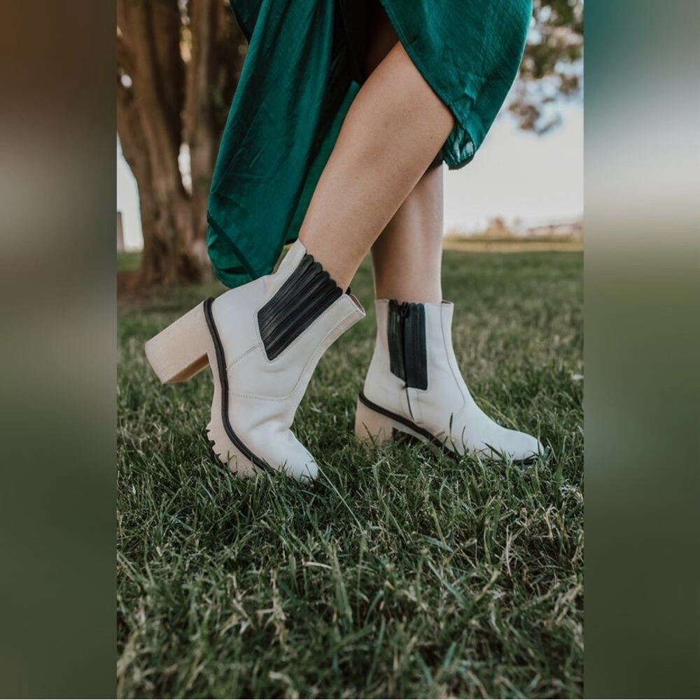 Free People James Cream Heeled Boots - Picture 10 of 11